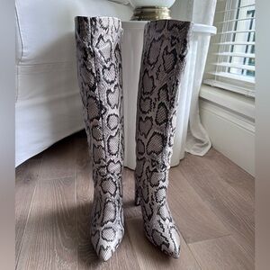 Antonio Melani Mckenda Snake Pattern Tall Boots